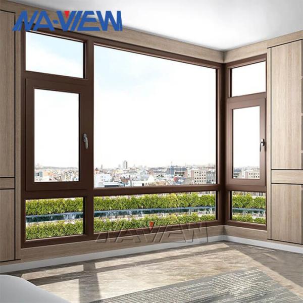 New York Custom Made Excellent Design Wooden Aluminum Frame Pushout Casement