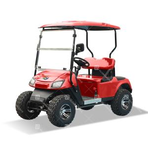 Quality Red Color 14 Inches Off-Road Tires 4 Wheel LSV Utility 2 Seater Mini Golf Cart Off Road Custom wholesale