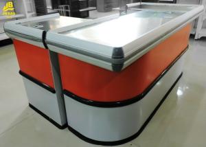 Quality Steel Inside Supermarket Checkout Counter Craftsmanship Custom Color Stainless Steel wholesale