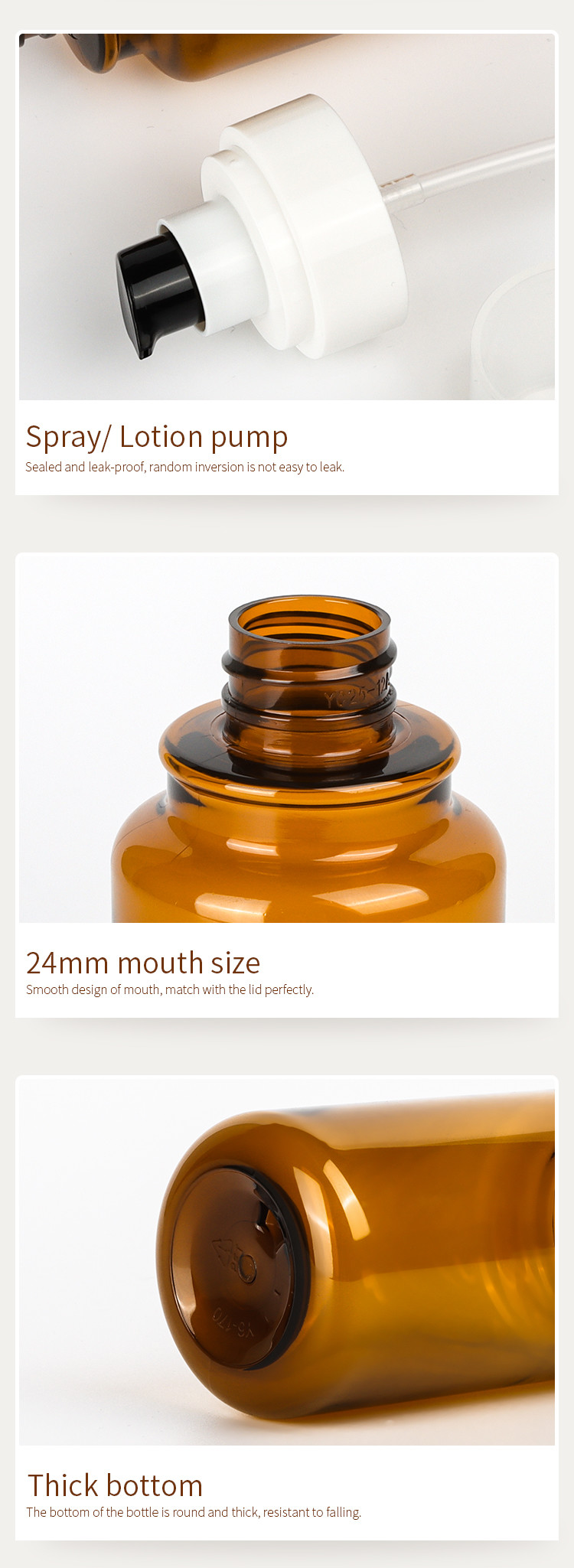 PET Plastic Cosmetic Jars With Lids Airtight Leakproof Refillable