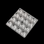 High Efficiency 4x4 Array SMD LED Lens For Outdoor Lihgting Lamps