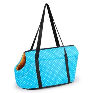 Quality Dot Printed Pet Carrier Bag Polyester Material Weight 1kg Zipper Closure wholesale
