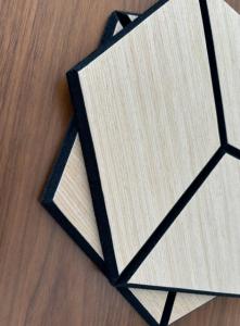 Quality Wood Veneer PET Acoustic Panel Wall Decoration Lightweight Wall Panel Without MDF wholesale