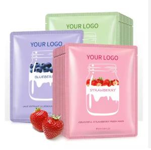 Quality Whitening Moisturizing Sheet Fruit Beauty Face Mask Korean Mascarillasl Skin Care Facial Mask wholesale