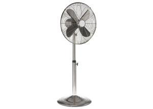 Quality Durable Retro Metal Blade Oscillating Fan 85 Degree Brushed Nickel Finish wholesale