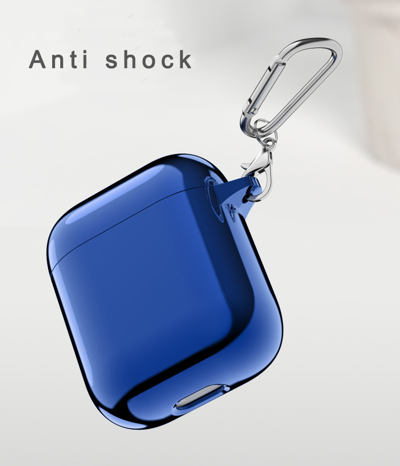 Plating 360°Protective Shockproof Airpods Silicone Case Cover Compatible with Apple Airpods 2 &1 (Front LED Visible)