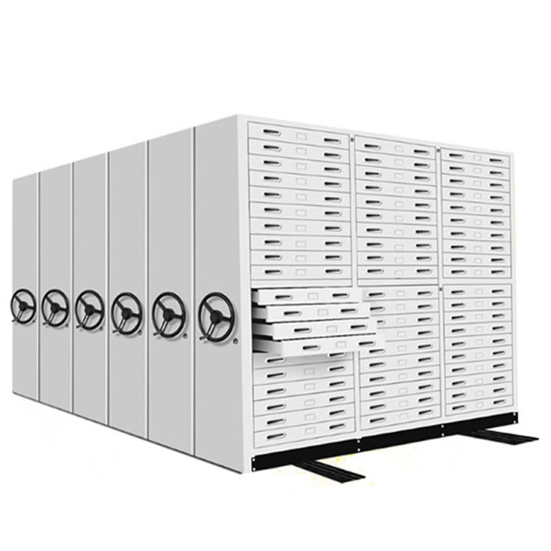 Movable Manual File Cabinet Intensive Shelf For Customer Provided Archives
