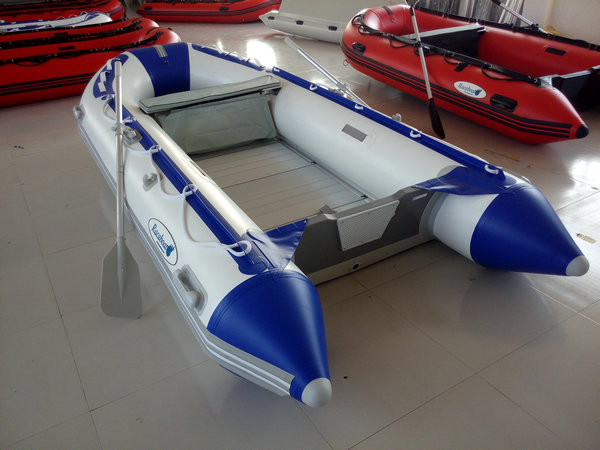 Heavy Duty Large Foldable Inflatable Boat 10 Person With 5 Chambers Orange color