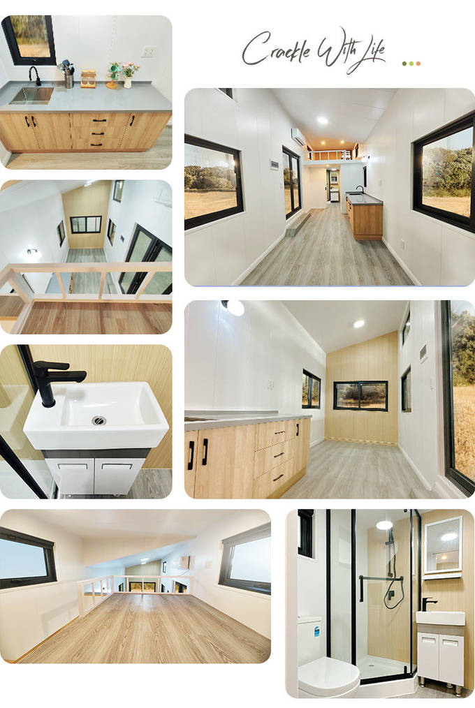 Compact Modular Home Prefabricated Tiny House On Wheels For Mobile Living In USA