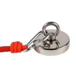High Strength Nylon Magnet Fishing Rope 65ft 6mm With Carabiner