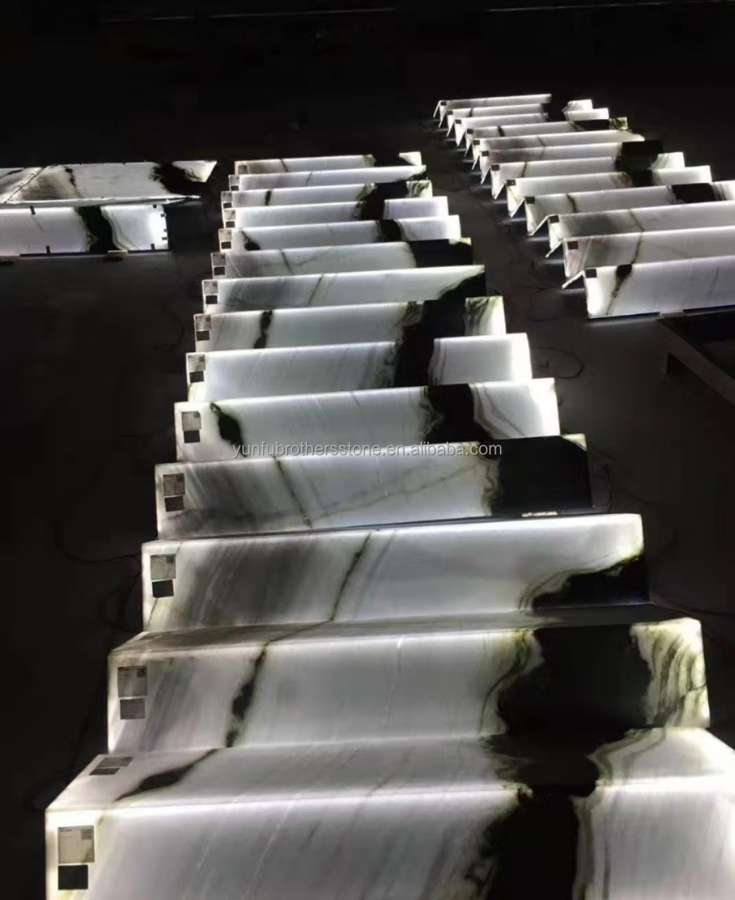 Modern Design Style Panda White Marble Elevate Your Hotel Wall Floor and Stairs Tiles