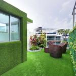 Fake Artificial Grass Carpet / Fake Grass Rug Outdoor Indoor 4*25m 2*25m