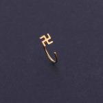 Fashion body piercing jewelry gold plated nose stud on hot sale