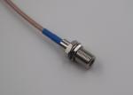 75 OHM F Female To MCX Male RF Cable Assembly With RG-179 Dual Shield Cable