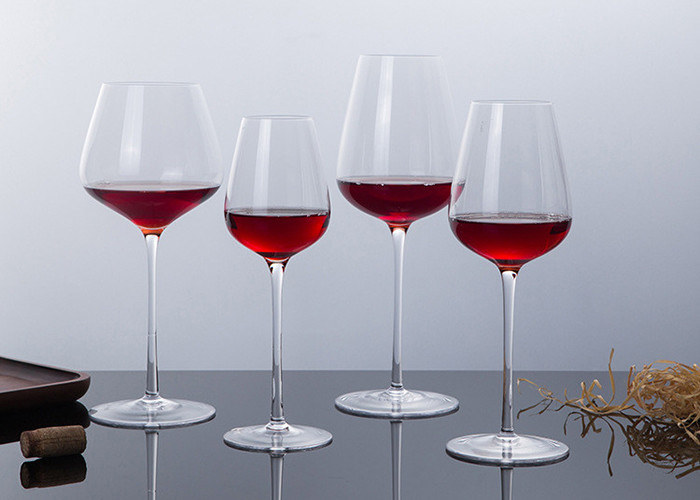 Personalized Clear Long Stem Wine Glasses / Crystal Red Wine Glasses