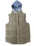 Mens Bubble Vest With Hood