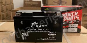 Quality Kage AGM Power Sport Motorcycle Battery 12V 7Ah GT7B-4 New Original wholesale