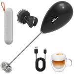 Suction Cup Wall Mount Electric Milk Frother Uses Safe Lithium Battery