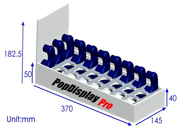 Floor Standing POP Cardboard Display Stands 2 Sided For Water Bottles Displaying