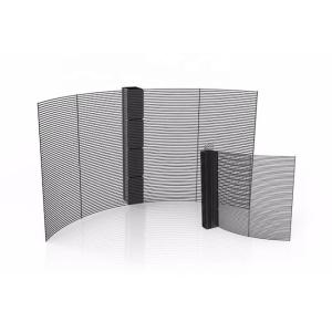 Quality P7.8-7.82mm Advertising Transparent LED Display Panel Glass Window TV Curtain wholesale