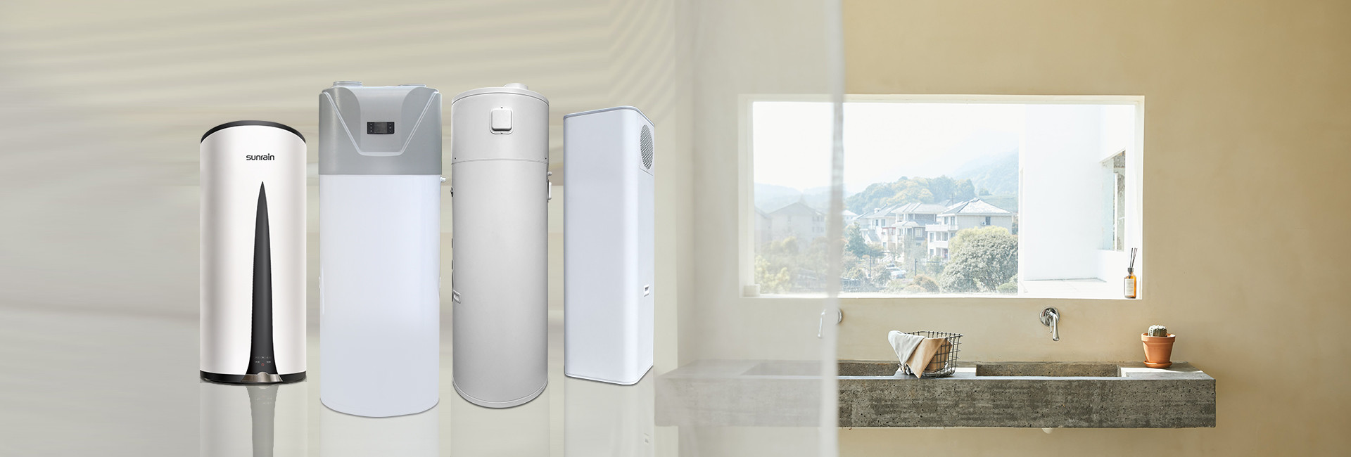 Europe Standard 50Hz Wall Mounted Heat Pump R134a 60L Water Heater