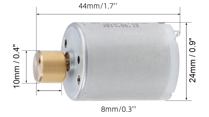 RK370 Small Vibration Motor High Torque 24mm Small Electric Motor ODM OEM