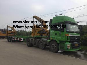 Quality Container Sidelifter Trailer 3 Axle 20 Feet and 40 Feet Container XCMG Crane wholesale