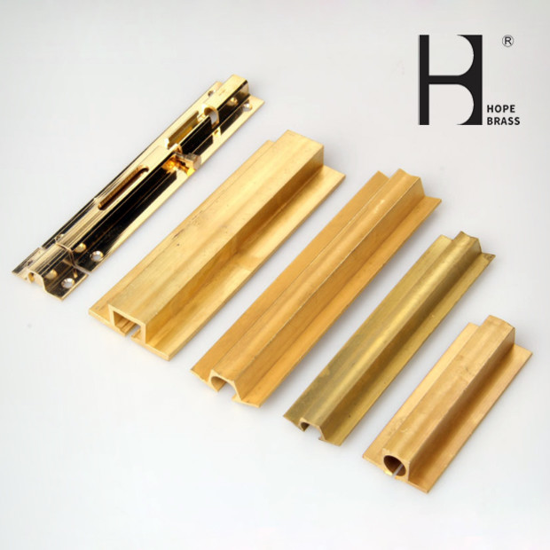 OEM C38500 Brass Extrusions And Profile Sections For Decoration Fitment