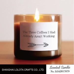 Quality Brown Color Jar Soy 2 Wick Candles , Great Smelling Strong Scented Soy Candles wholesale