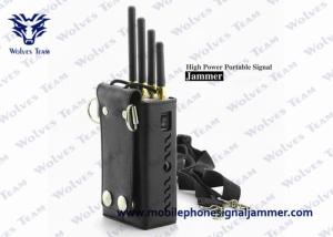 Quality Silver Color Portable Cell Phone Jammer CDMA GSM DCS PCS 3G Efficient Range 0 - 20 Meters wholesale