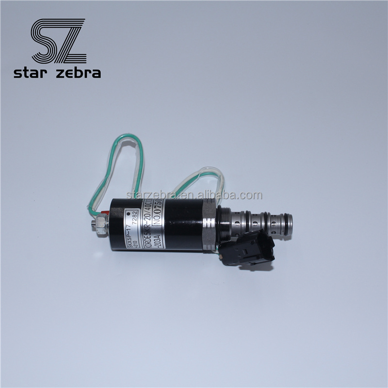 40C07-109 Hydraulic Pump Solenoid Valve for Hyun-dai R215-7 Kobel-co SK200-6E 12/24V KDRDE5K-20 Excavator Parts