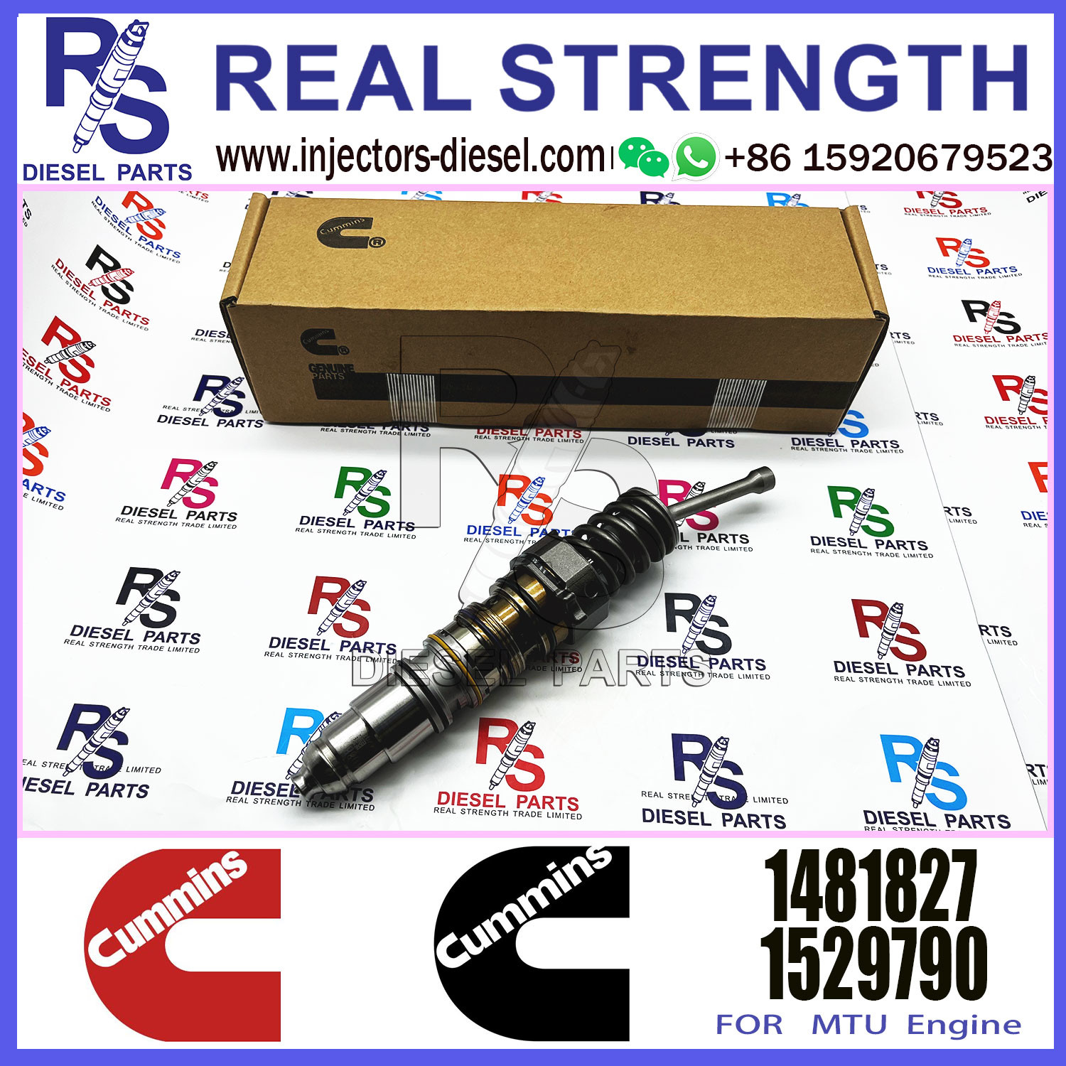 Isx15 Qsx15 X15 Diesel Engine Fuel Injector 4954646 1846351 4954648 570016 1499714 4088723 1521977 1481827