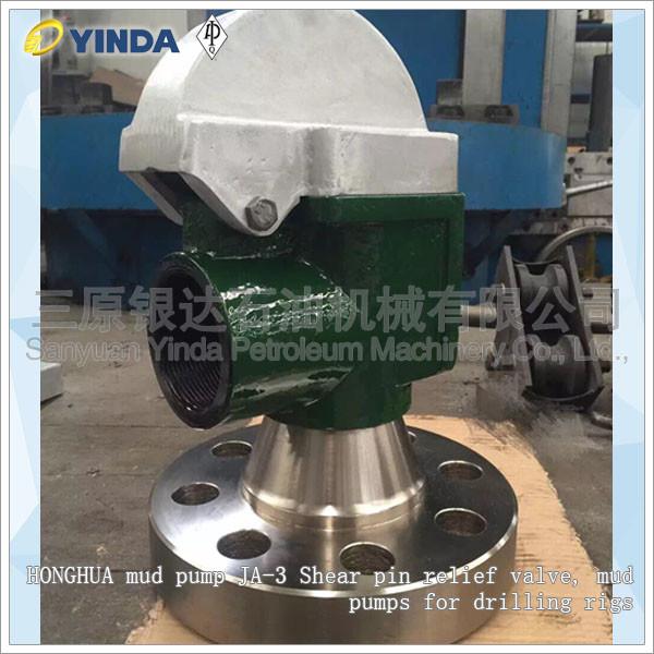 Oil Drilling Industry Mud Pump Relief Valve JA-3 Shear Pin Relief Valve For