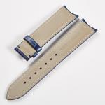 High-grade Leather band Curved Interface Slub Pattern Pin Buckle Watch Strap