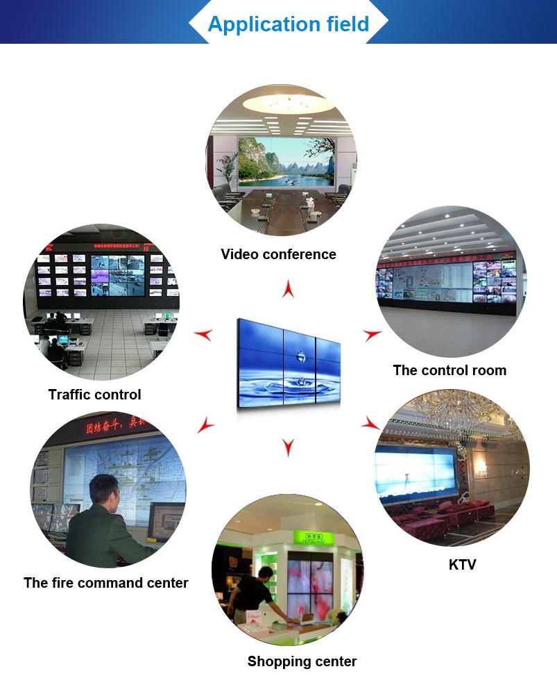 High Performance 46 Inch Digital Wall Display , Multiple Splicing Video Wall Panels