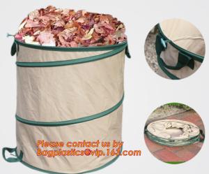 Quality heavy duty foldable pop up garden waste leaf bag,Durable Garden Pop Up Bag Garden Leaf Bag Pop Up Garden Bag,garden supp wholesale