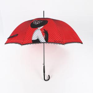 Quality Compact Wind Resistant Umbrella , 23 Inch Ladies Walking Stick Umbrella wholesale