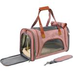 Small Cat Dog Folding Pet Carrier Travel Bag On Wheels Out Going 16x10x8 13x13x8