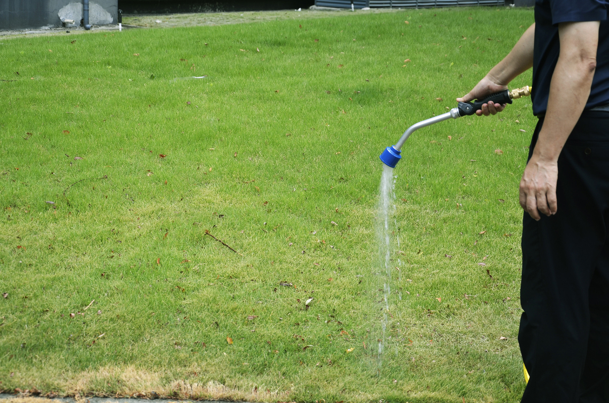 Thumb Control Metal Watering Wand Heavy Duty Sprayer W/ 2 Quot Face Aluminum Soft-rain Sprayrhead Amp 20 CM Aluminum Extension Tube