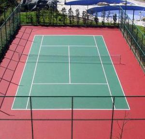 Quality SGS Silicon PU Court Flooring Thick Elastic Outdoor Basketball Court wholesale