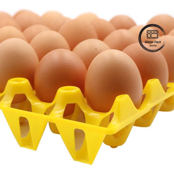 30 Egg Blister Tray Colorful Plastic Crate Durable Thermoformed Plastic Trays