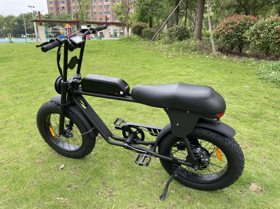 Fat Tire 73 Electric City Bike Front Suspension 48V 500W 750W Electric Bicycle 20"*4.0 Electric Fat Bike