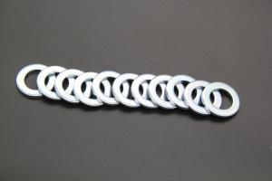 Quality Din125A M6 Galvanized Flat Washers , Flat Metal Washers For Bearing Plates wholesale