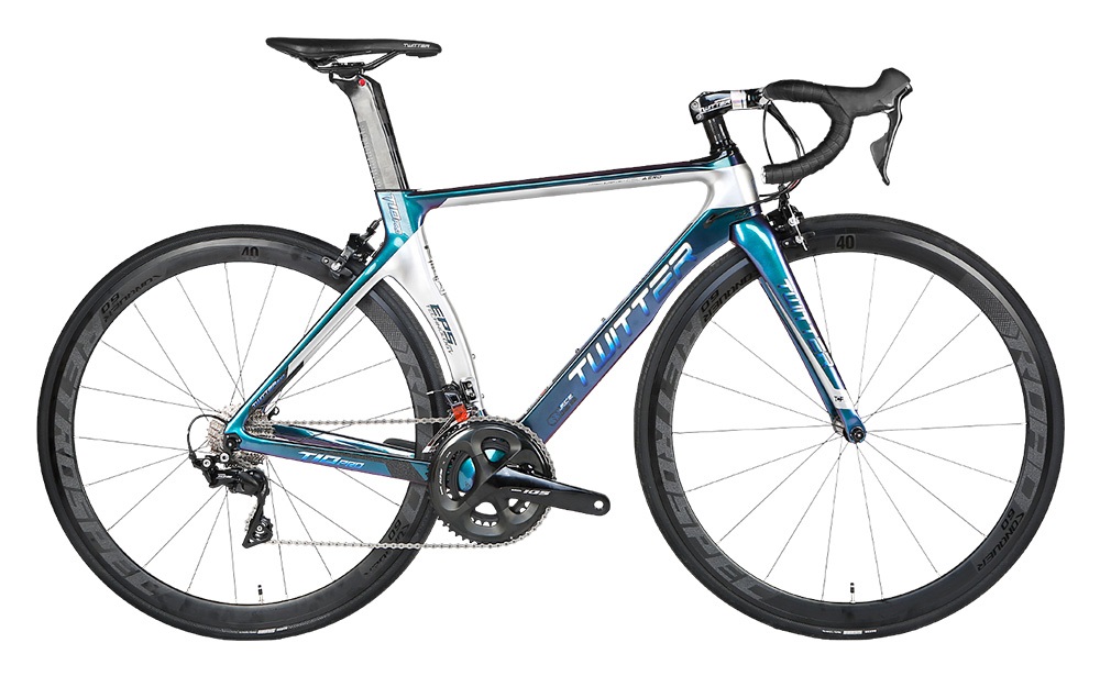700C Carbon Fiber Road Bike , Black Full Suspension Mountain Bike High Strength