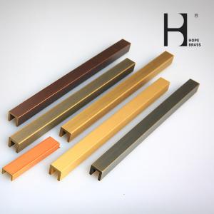 Quality Shinning Golden Rustproof 2000mm Length Brass U Channel For Decoration wholesale