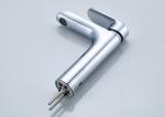 Solid Brass Swan Bathroom Faucet , Bathroom Water Faucet Free Rotation Zinc