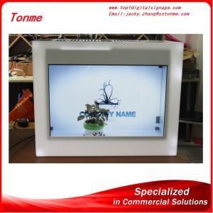 Quality 22 inch transparent lcd advertising display showcase wholesale