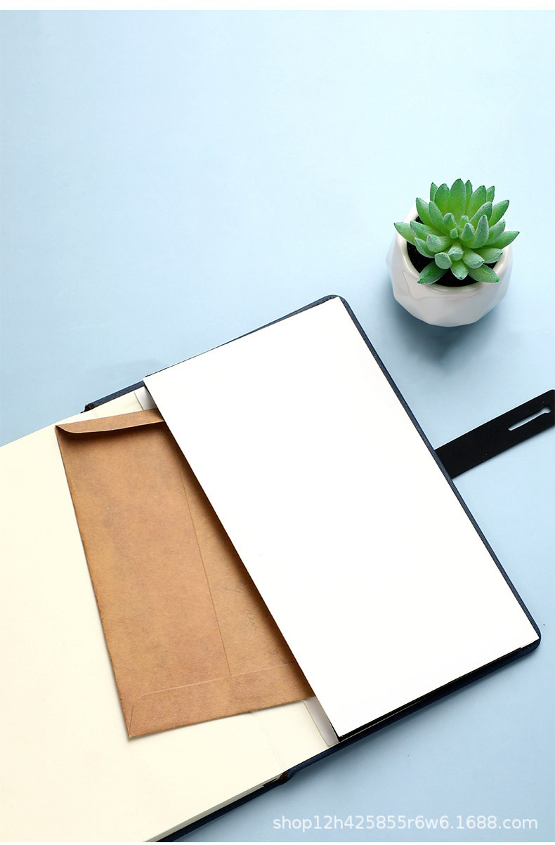 Thread Sewing Binding A5 Business Simple Pu Buckle Notepad for Customized Document