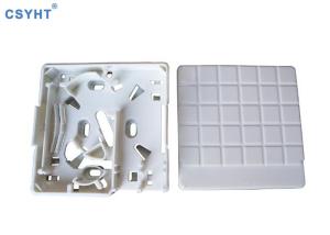 Quality SC FTTH Fiber Optic Terminal Box Fiber Optic Outlet Wall Socket 2 Cores White Color wholesale