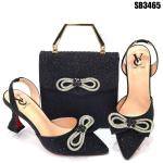 Supoo gold Italian ladies shoes matching bags african high heel shoes for